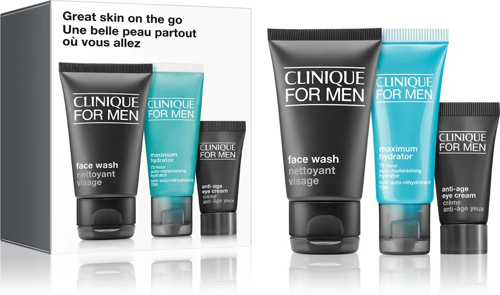 Clinique Mini Kit Great Skin On The Go lahjasetti miehille