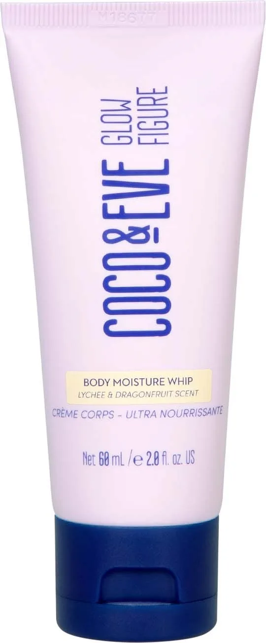 Coco & Eve Glow Figure Whipped Body Cream Lychee & Dragon Fruit Scent Travel Size 60 ml