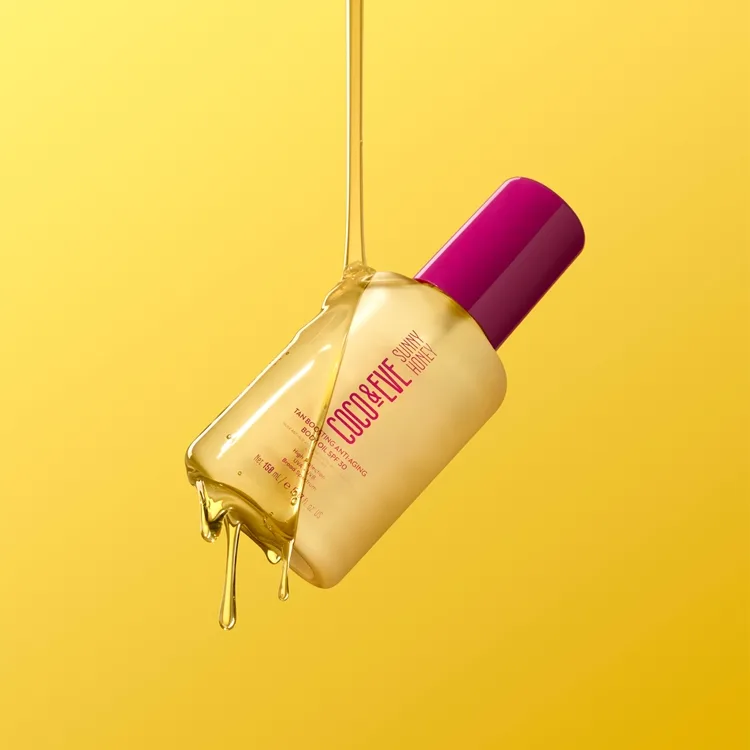 Coco & Eve Sunny Honey Tan Boosting Anti-Aging Body Oil SPF 30 Skyddande accelererande sololja Mot hudåldrande SPF 30 150 ml