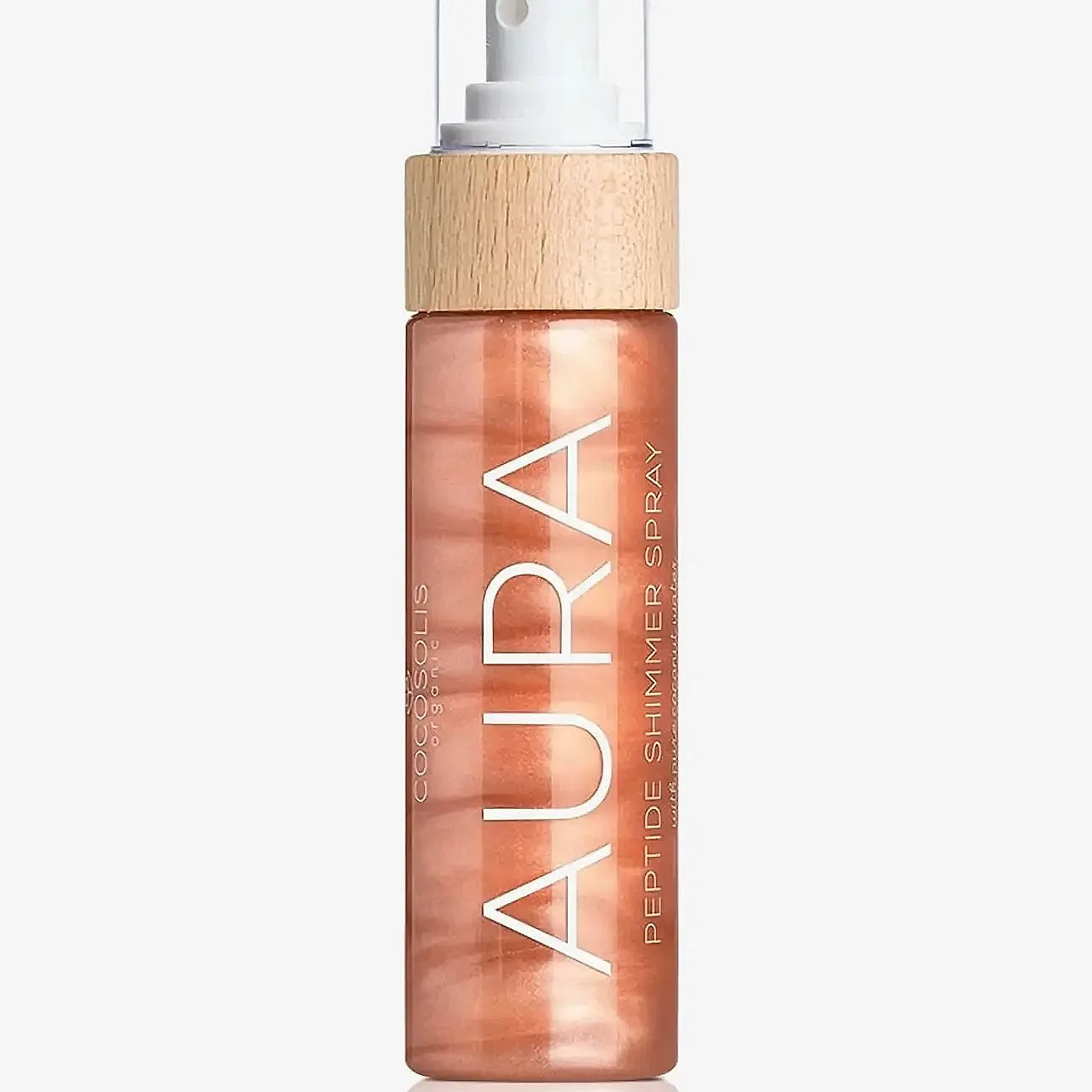 COCOSOLIS AURA Peptide Shimmer Spray Fuktgivande spray med uppljusande effekt Arom Raspberry 100 ml