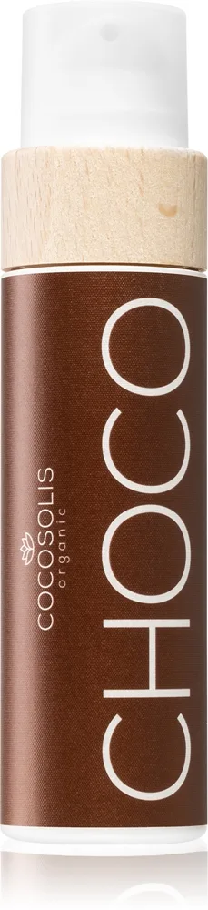COCOSOLIS CHOCO hoitava aurinkosuojaöljy ei suojakerrointa tuoksuva Chocolate 110 ml