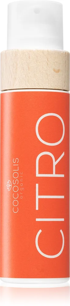 COCOSOLIS CITRO hoitava aurinkosuojaöljy ei suojakerrointa tuoksuva Citrus 110 ml