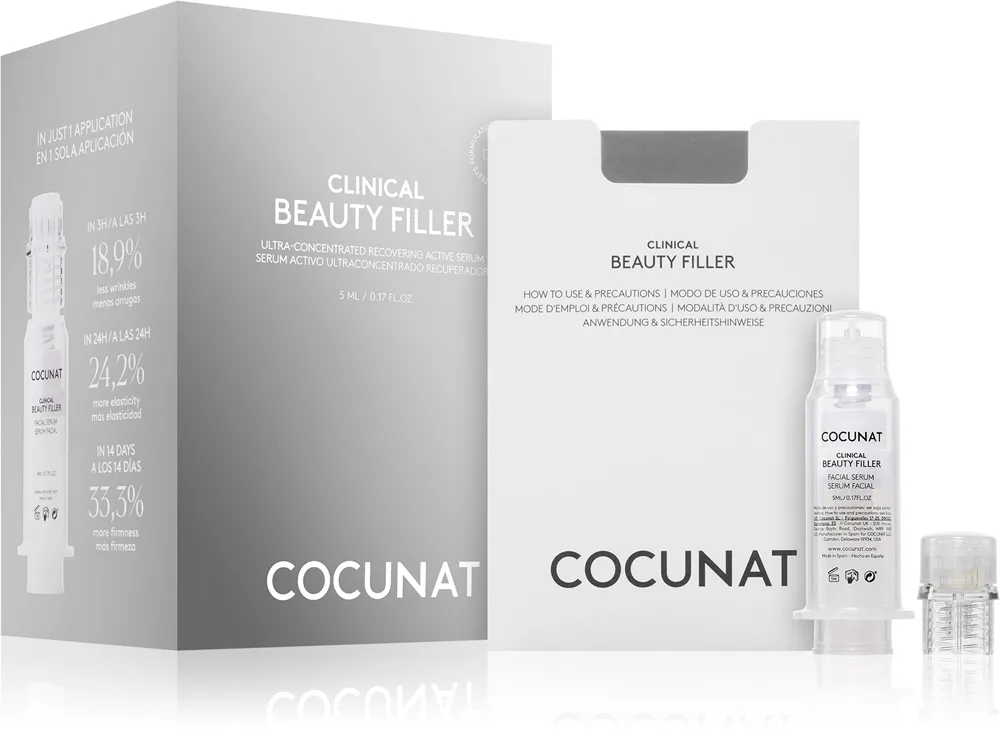 Cocunat Clinical Beauty Filler ihon ikääntymistä ehkäisevä seerumi mikroneulausominaisuuksilla 5 ml