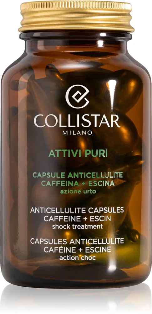 Collistar Attivi Puri Anticellulite Caffeine+Escin Koffein kapsler til hud med cellulite 14 stk.