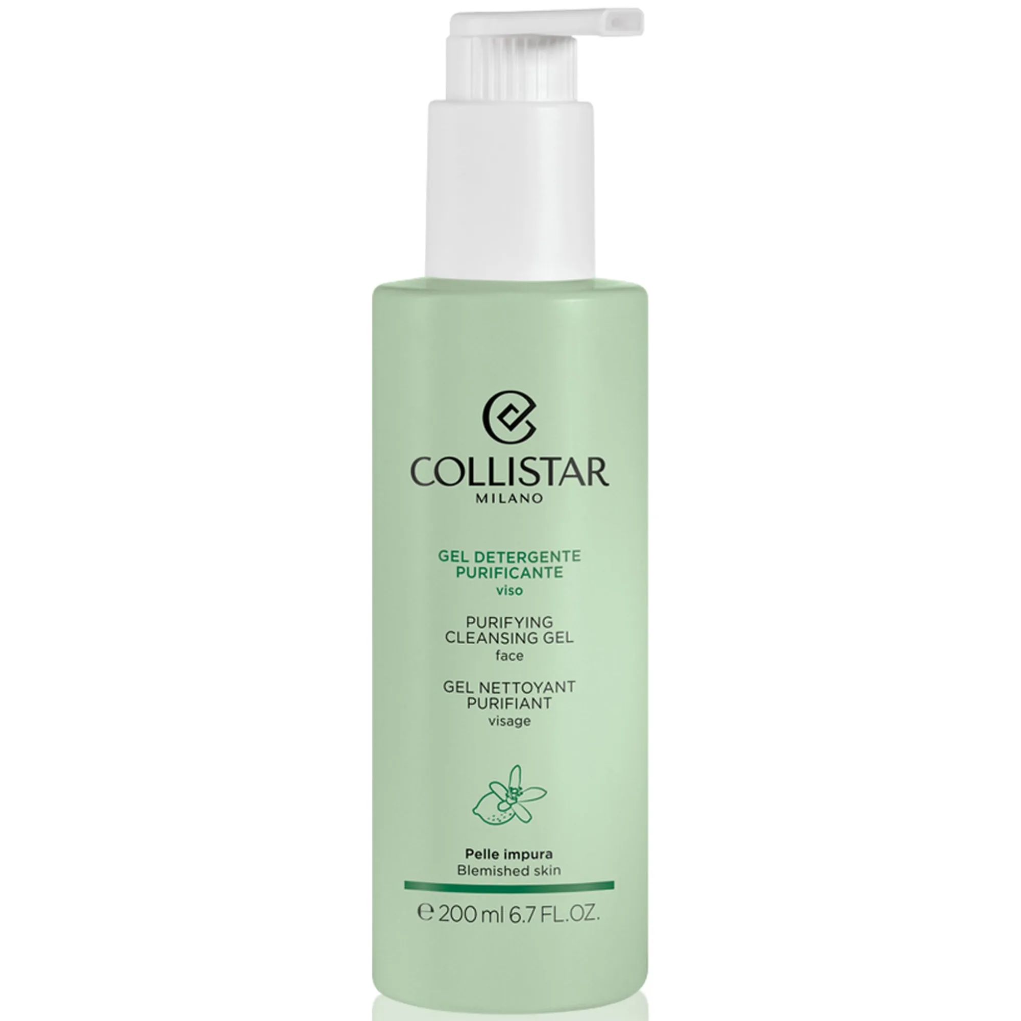 Collistar Cleansing Purifying Cleansing Gel Mild rengörande gel för irritationsbenägen hud 200 ml