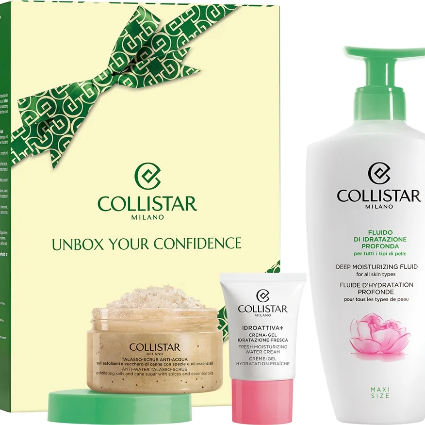 Collistar Deep Moisturizing Fluid Gift Set lahjasetti ravitsemaan ja kosteuttamaan