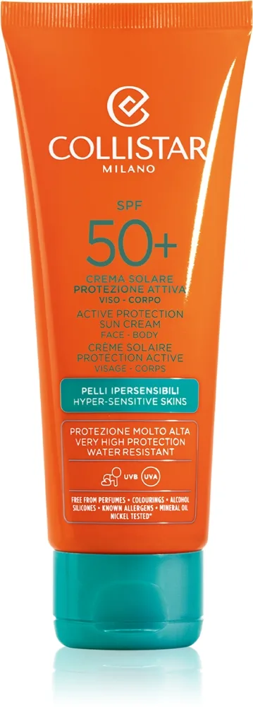 Collistar Special Perfect Tan Active Protection Sun Cream Skyddande solkräm SPF 50+ 100 ml
