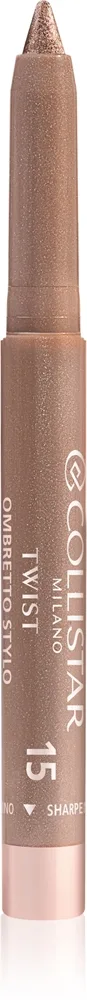 Collistar Twist Stylo pitkäkestoinen luomivärikynä vedenkestävä sävy 15 - Bronze Spark 1.4 g