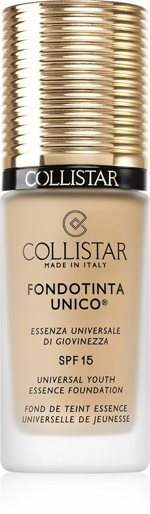 Collistar Unico® Foundation nuorentava meikkivoide SPF 15 sävy 1N Ivory 30 ml