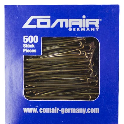 Comair Hårnåle Glat ""Klassik 6cm"" - Brun 754610 500 stk.