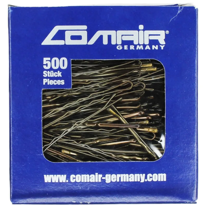Comair Pretty Fashion Bølge Hårklemmer 6cm Brun 754510   500 stk.