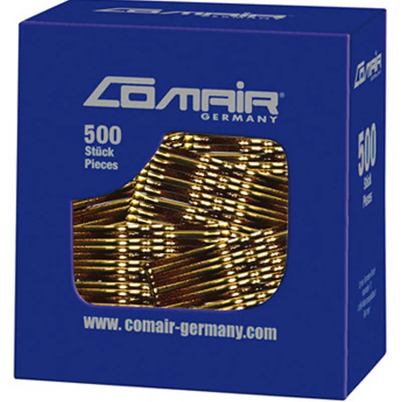 Comair Pretty Fashion Bølge Hårklemmer 6cm Guld 754512 500 stk.