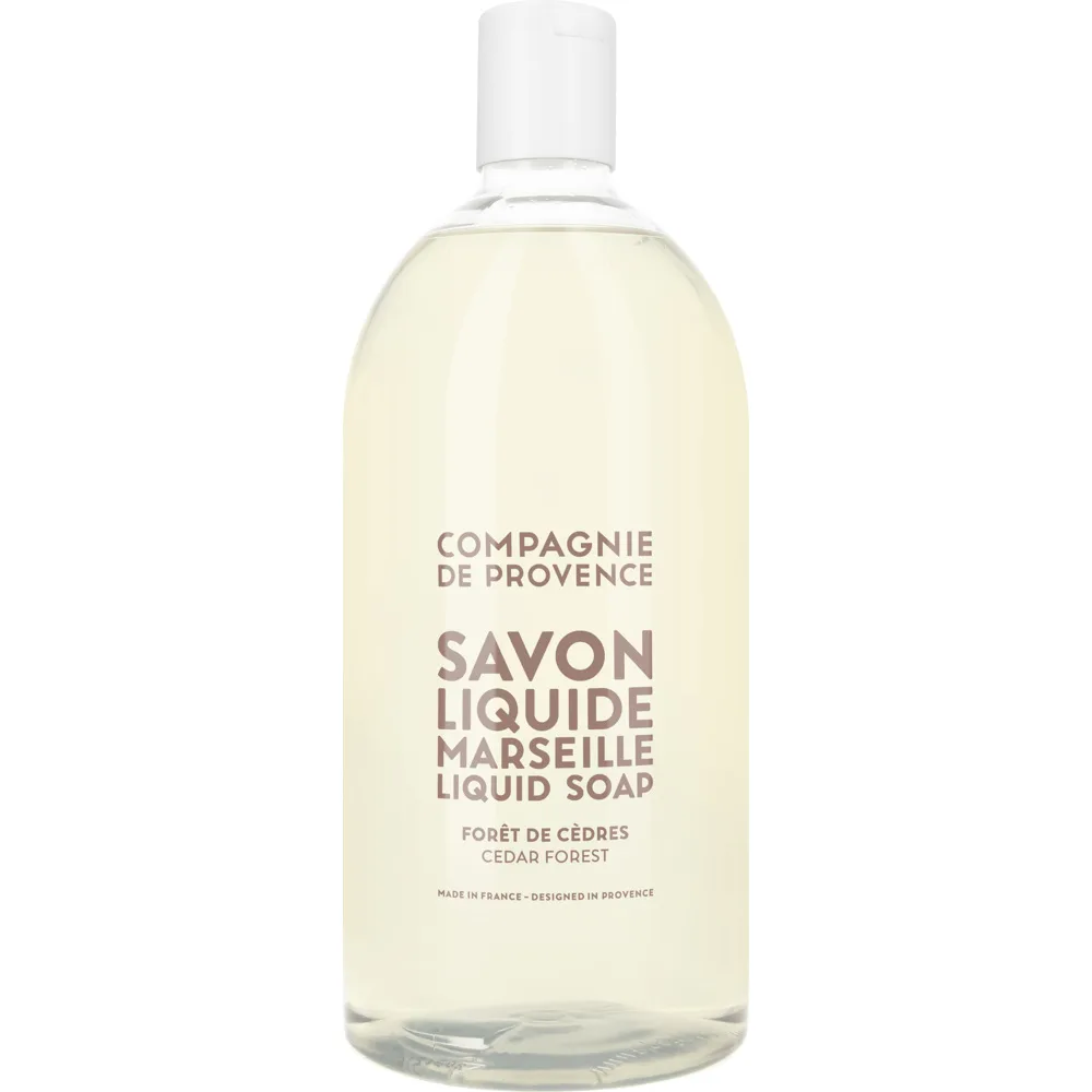 La Compagnie de Provence Savon Liquid Marseille Cedar Forest Flytande tvål