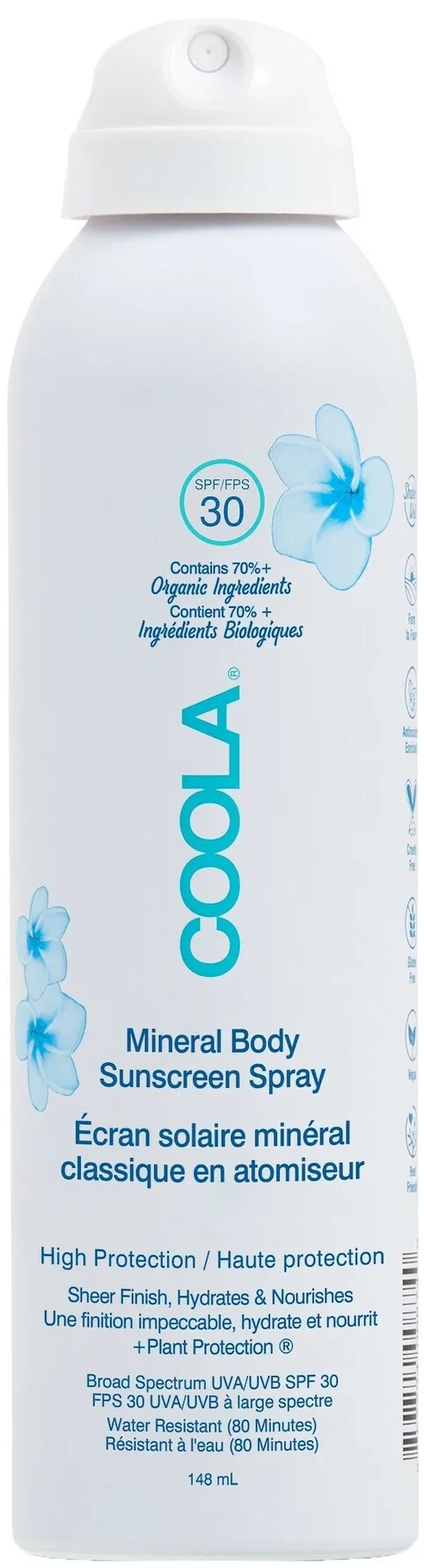 COOLA Mineral Body Spray Fragrance Free SPF 30 - 148 ml