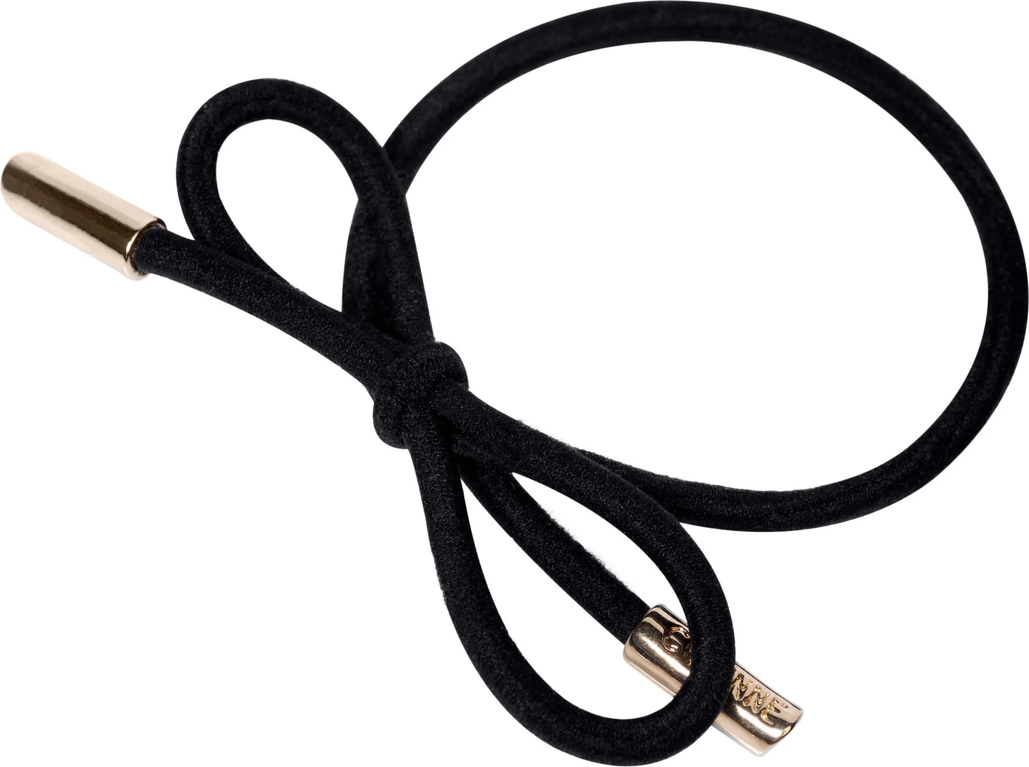 Corinne Hair Tie Bow Metal Plain Black