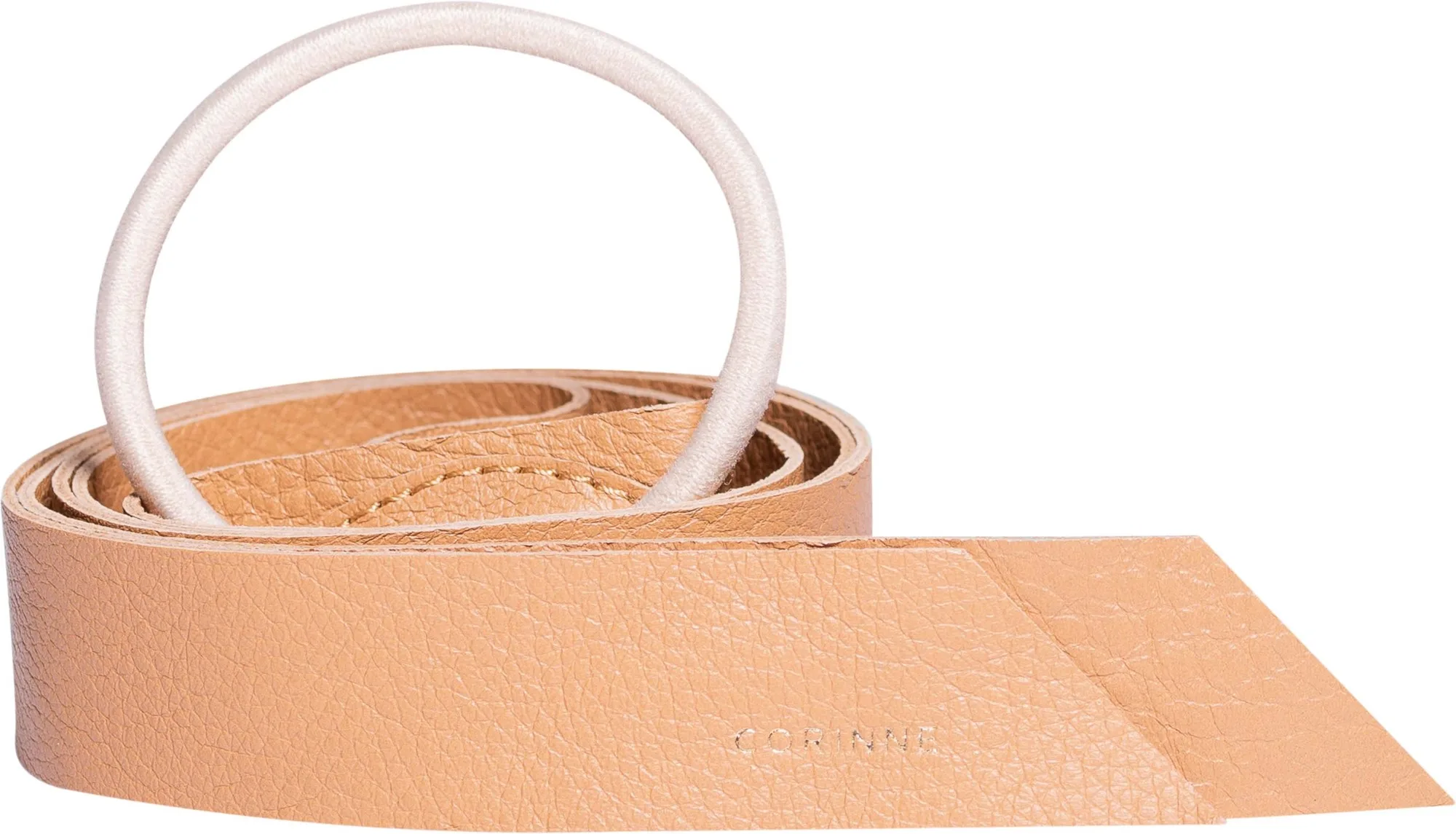 Corinne Leather Band Long Camel