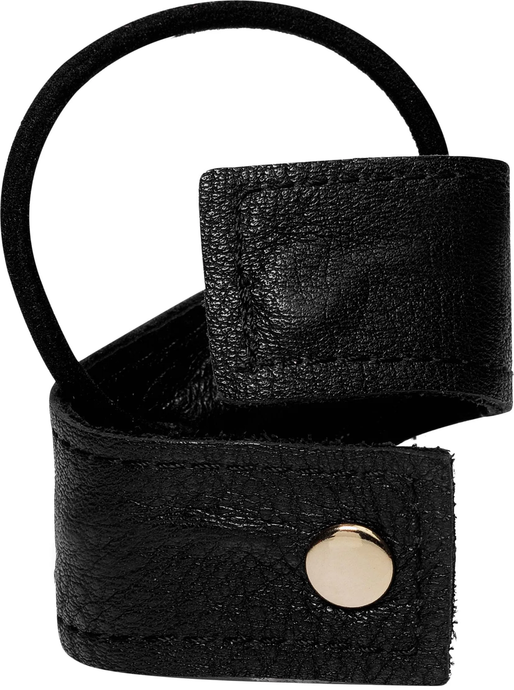 Corinne Leather Band Short Bendable Black