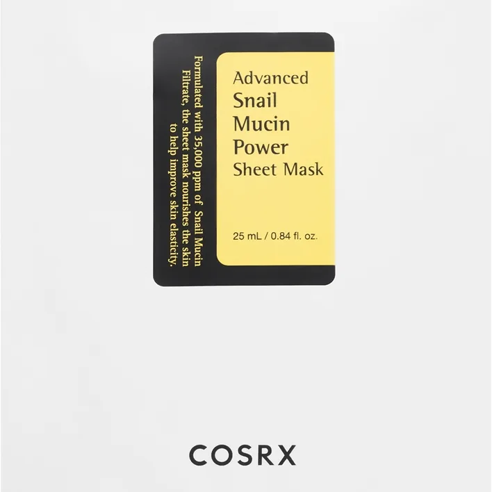 Cosrx Advanced Snail Power Essence Dukmask mot rynkor med återfuktande effekt 25 ml
