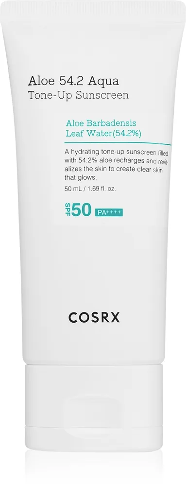 Cosrx Aloe 54.2 Aqua Tone-Up Sunscreen skyddande och tonande fluid för ansiktet SPF 50+ 50 ml