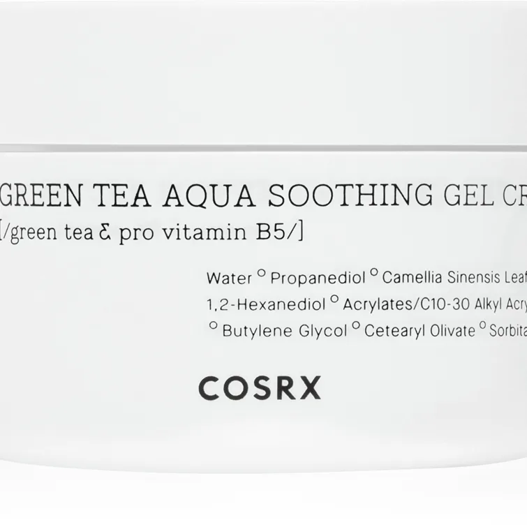 Cosrx Green Tea Aqua Soothing Återfuktande - gel-kräm med lugnande egenskaper 50 ml