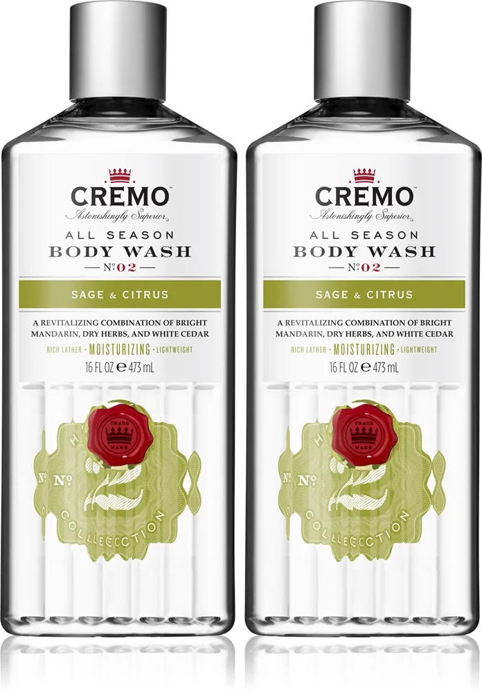 Cremo Sage & Citrus Body Wash Set