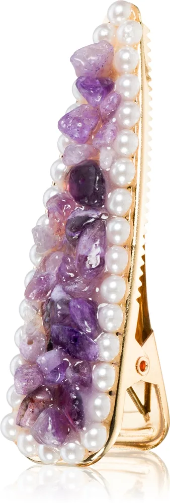 Crystallove Amethyst Hair Clip hiussolki 1 kpl
