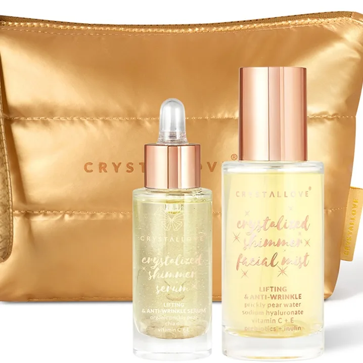 Crystallove Clear Quartz Skincare Duo ihonhoitosetti