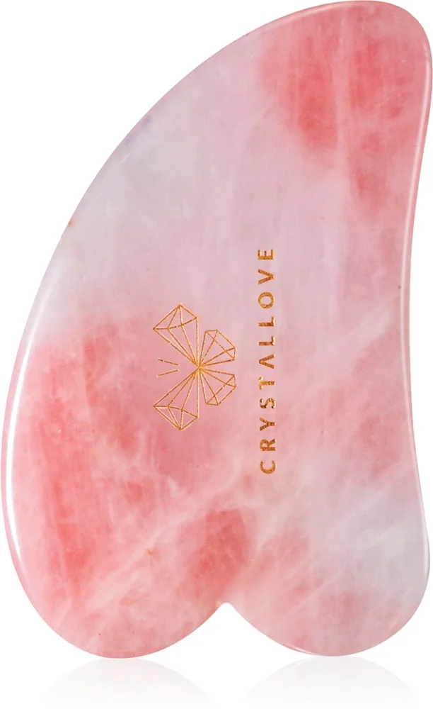 Crystallove Rose Quartz Gua Sha hierontaväline 1 kpl