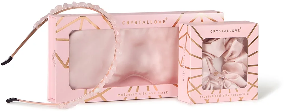 Crystallove Rose Silk Set setti hiuksiin