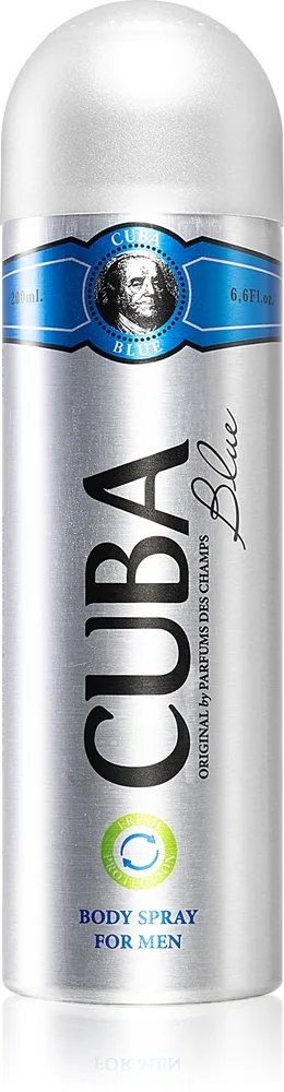 Cuba Blue deodorantti ja vartalosuihke miehille 200 ml