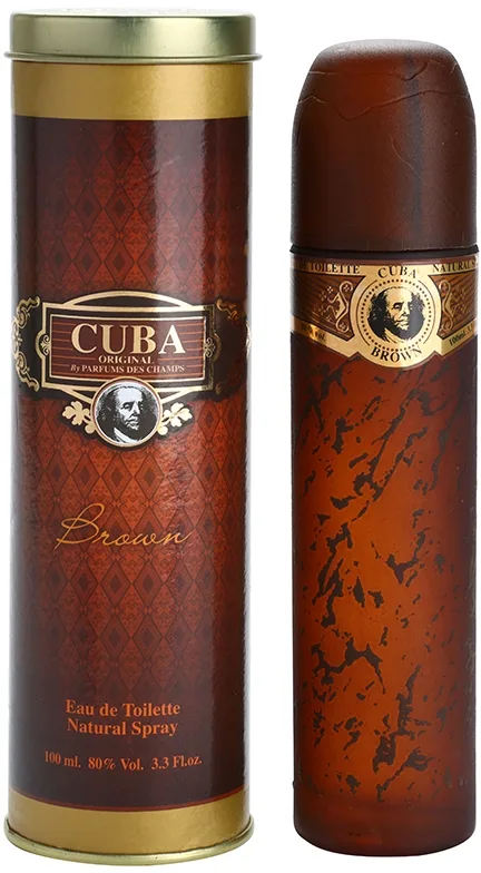 Cuba Brown Eau de Toilette för män 100 ml
