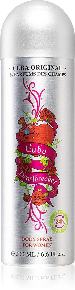Cuba Heartbreaker Deospray för Kvinnor 200 ml
