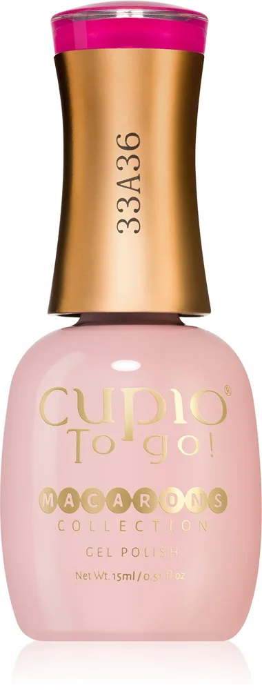 Cupio To Go! Macarons Geleneglelak til UV/LED hærdning Skygge Mint Chocolate 15 ml