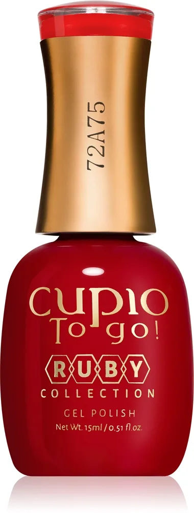 Cupio To Go! Ruby Geleneglelak til UV/LED hærdning Skygge Heartless 15 ml