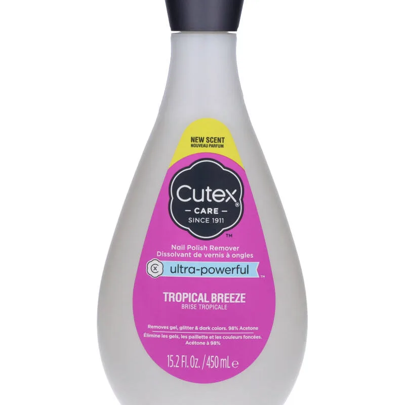 Cutex Ultra-Powerful Nail Polish Remover Tropical Breeze 450 ml