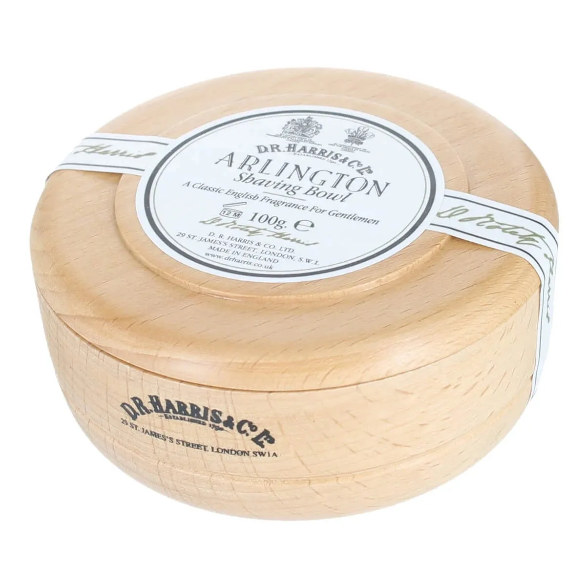 D.R. Harris & Co. Ltd Arlington Barbersæbe i Bøgetræsskål, 100 gr.