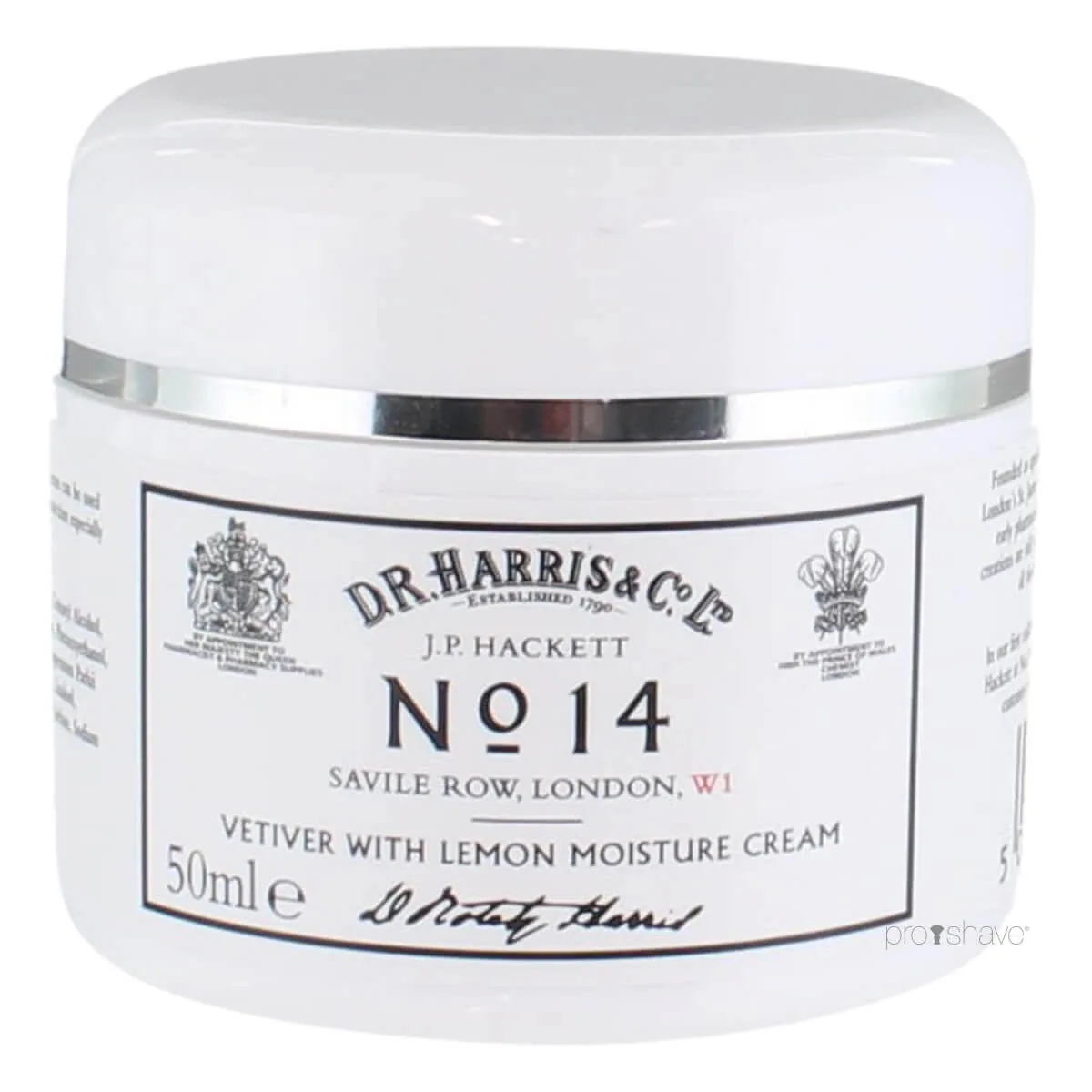 D.R. Harris & Co. Ltd No. 14 Vetiver with Lemon Moisture Cream, 50 ml.