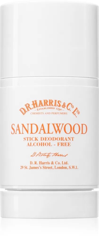 D.R. Harris Deo Stick solid deodorant for menn Sandalwood 75 g