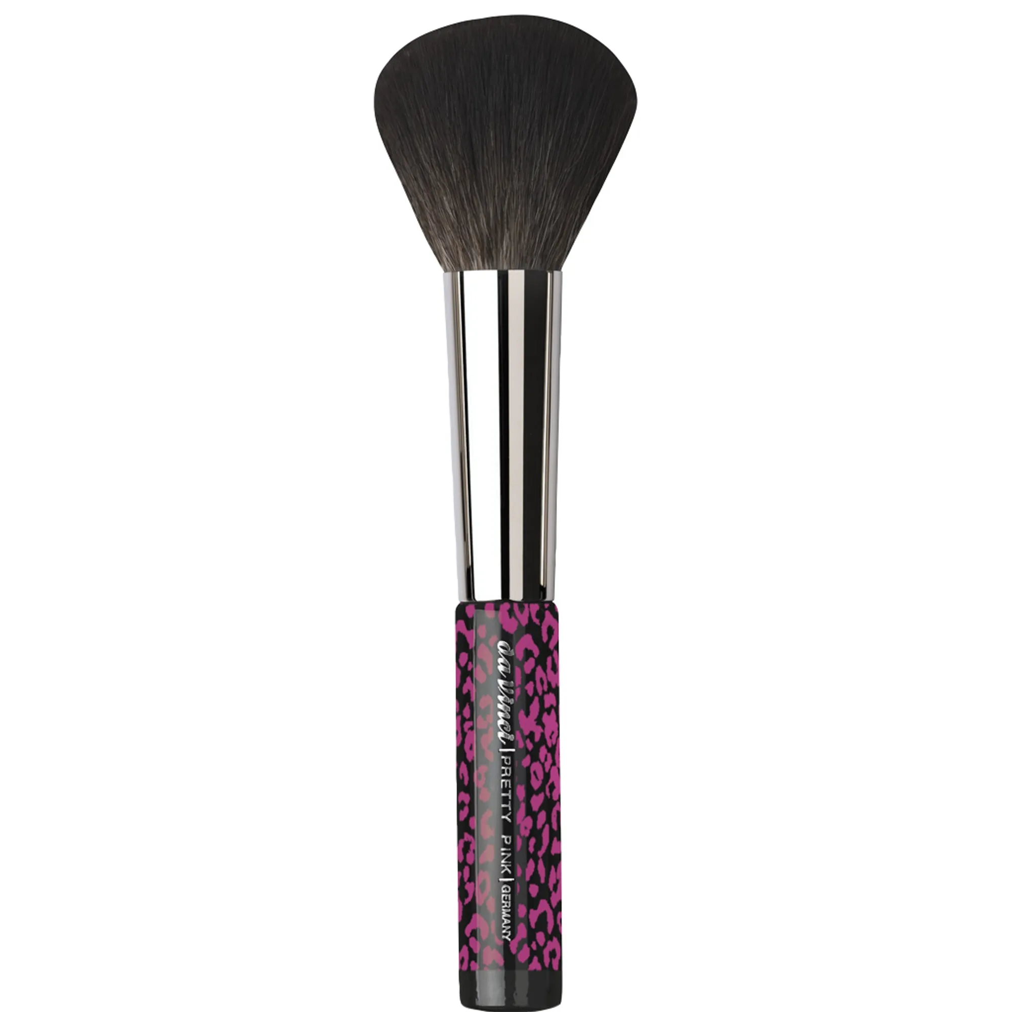da Vinci Pretty pink rund puderborste av extra fina, vågiga syntetfiber Puderborste