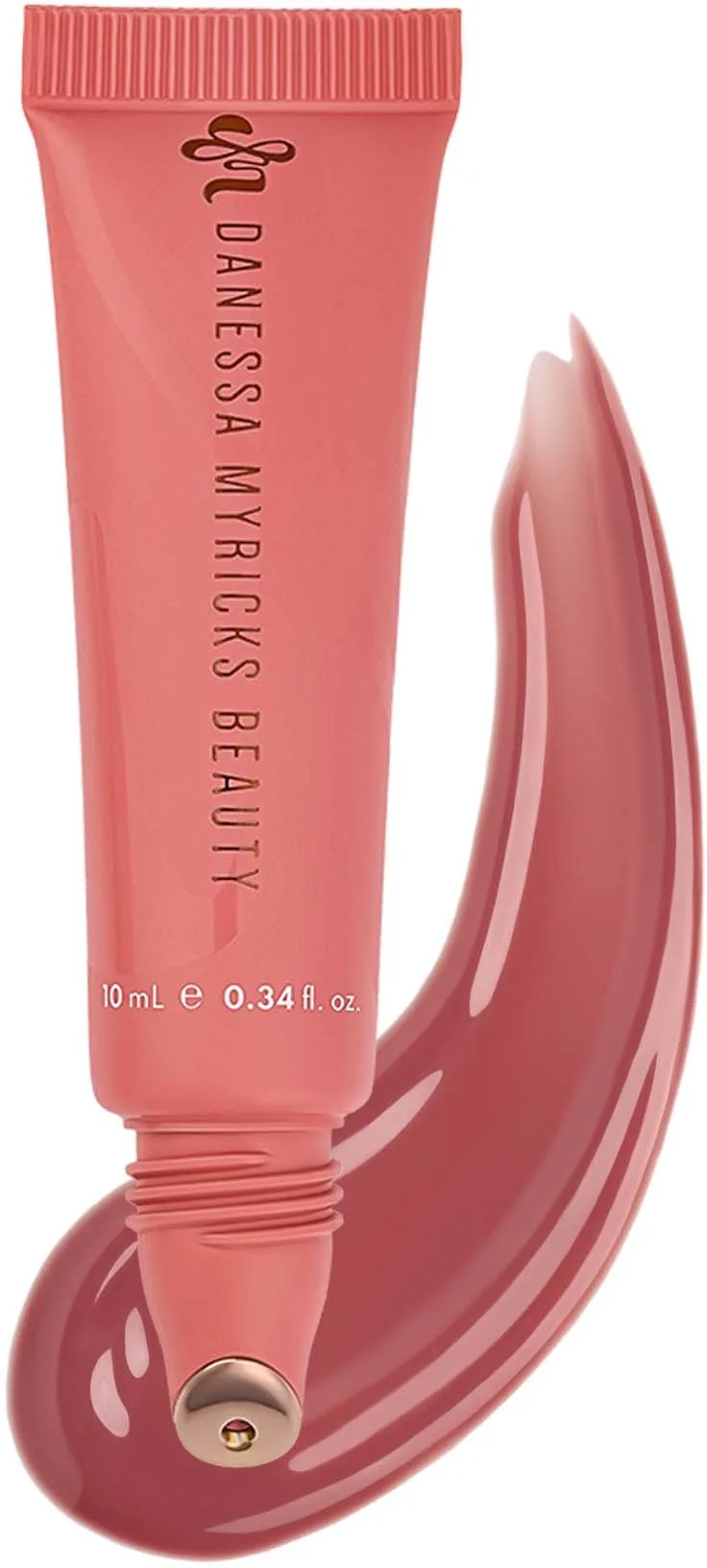 Danessa Myricks Beauty Glosswork 4D Ultra Shine Plumping Gloss Rose N Brunch