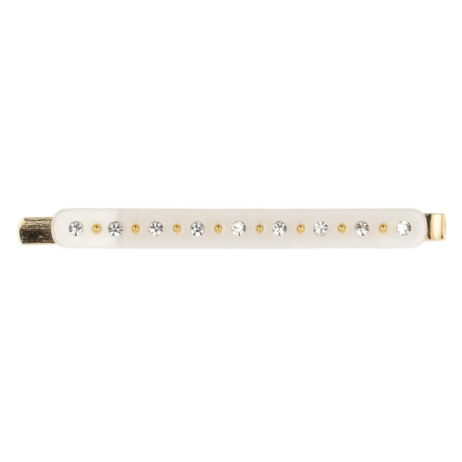 DARK Crystal Bobby Pin White 1pcs