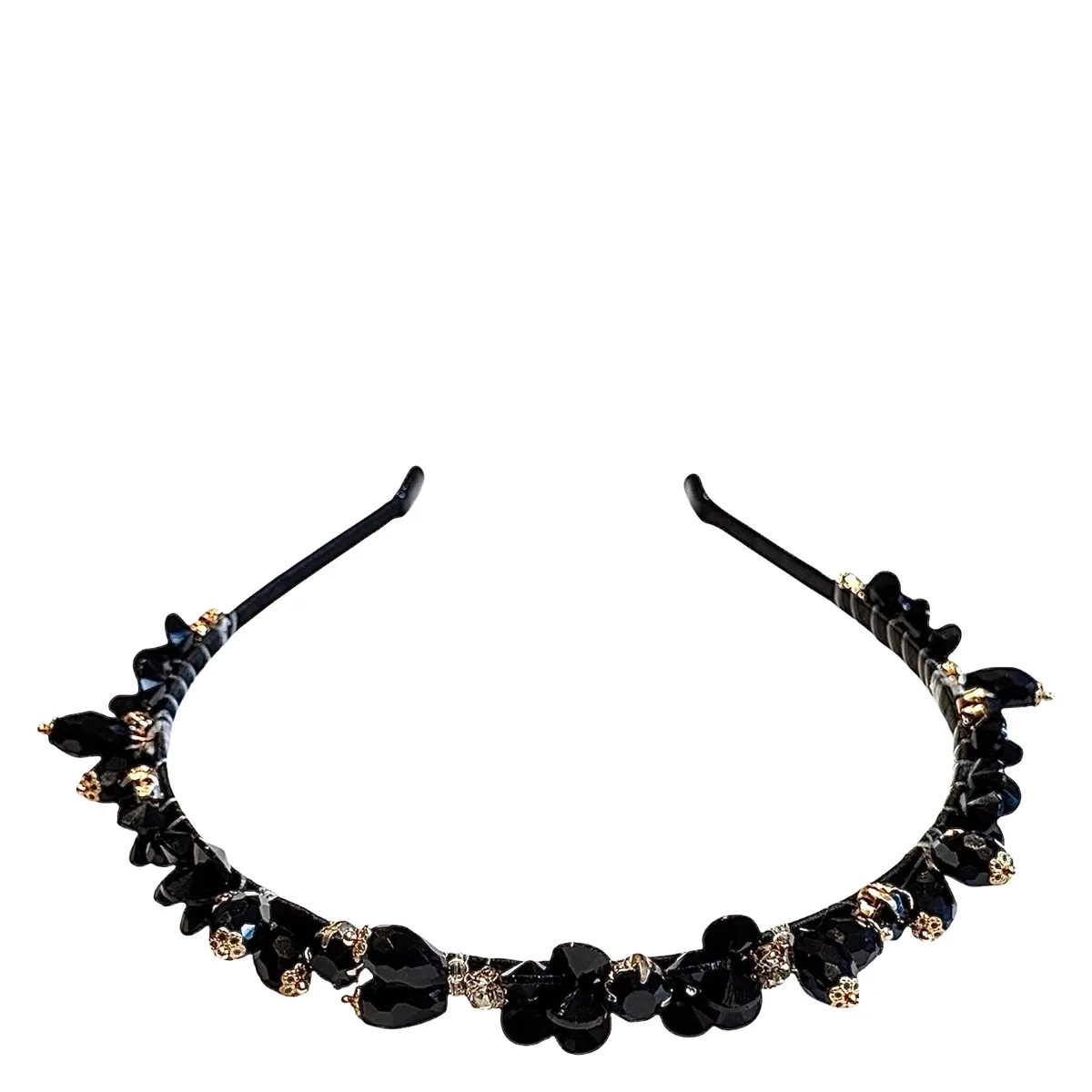 DARK Crystal Hair Band Champagne