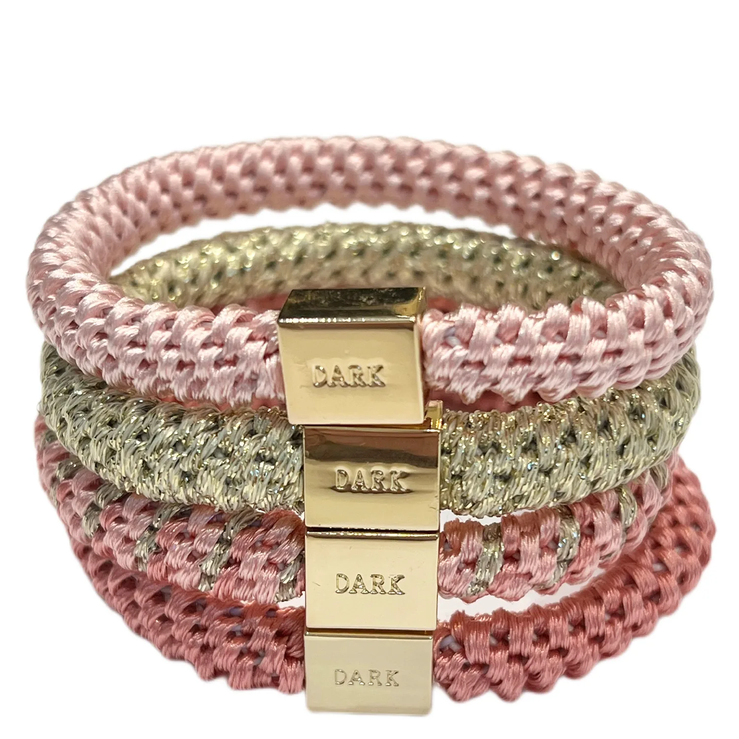 DARK Fat Hair Ties Combo Ibiza Blue Mix 4 st