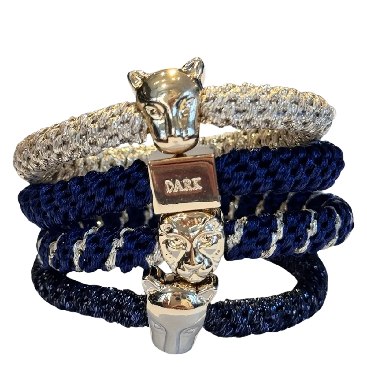 DARK Fat Hair Ties Combo Midnight Blue Mix 4pcs