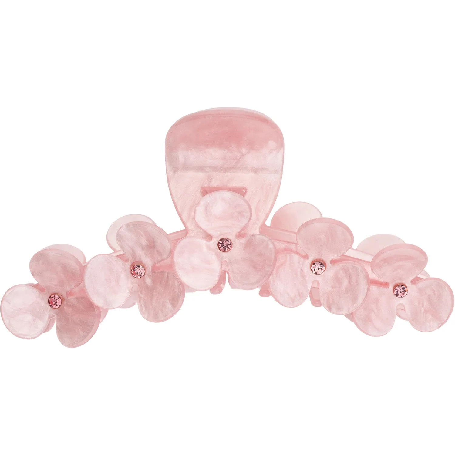 Dark Flower Hair Claw X Large Pale Rose W/Pale Rose - 1 pcs