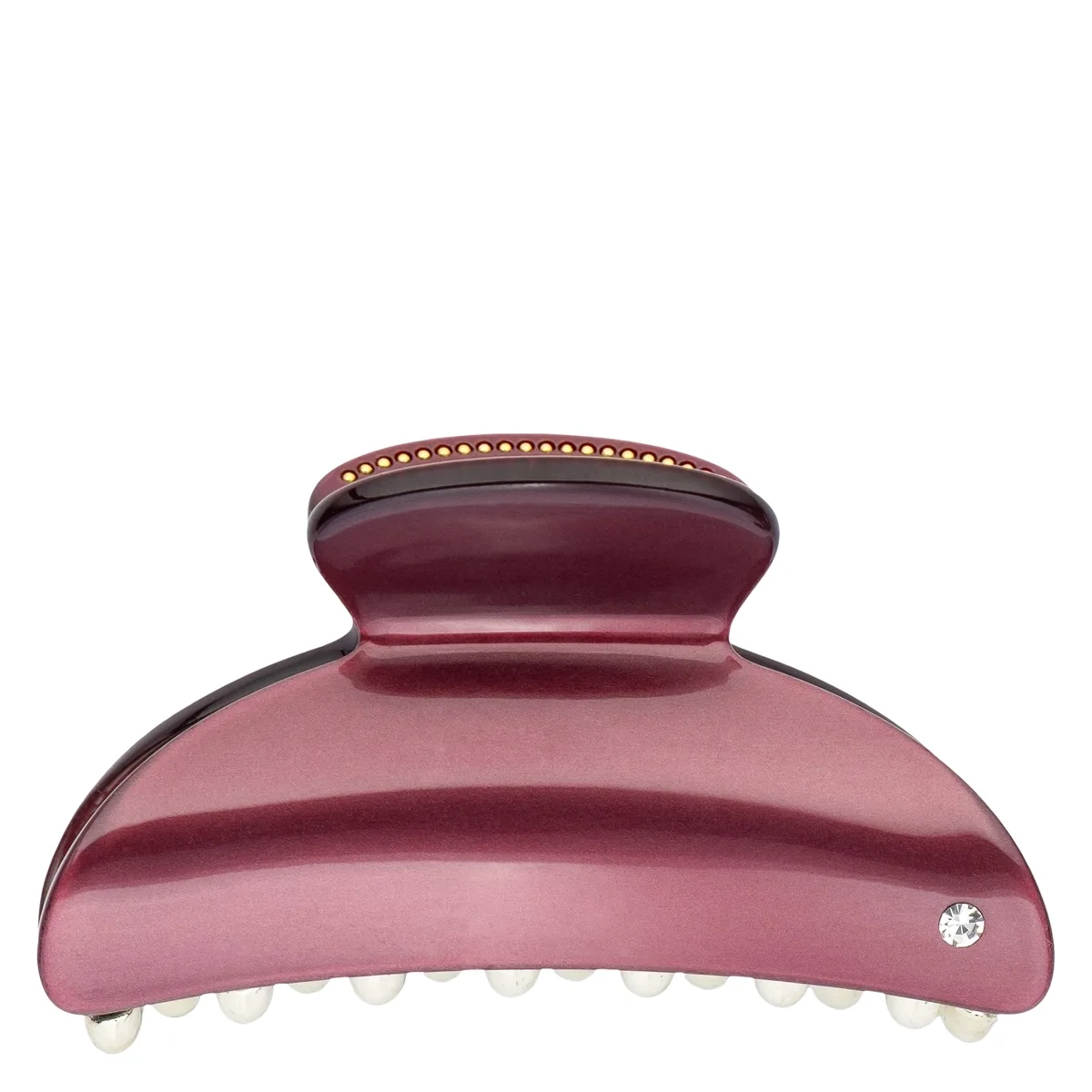 DARK Hair Claw Large Maroon