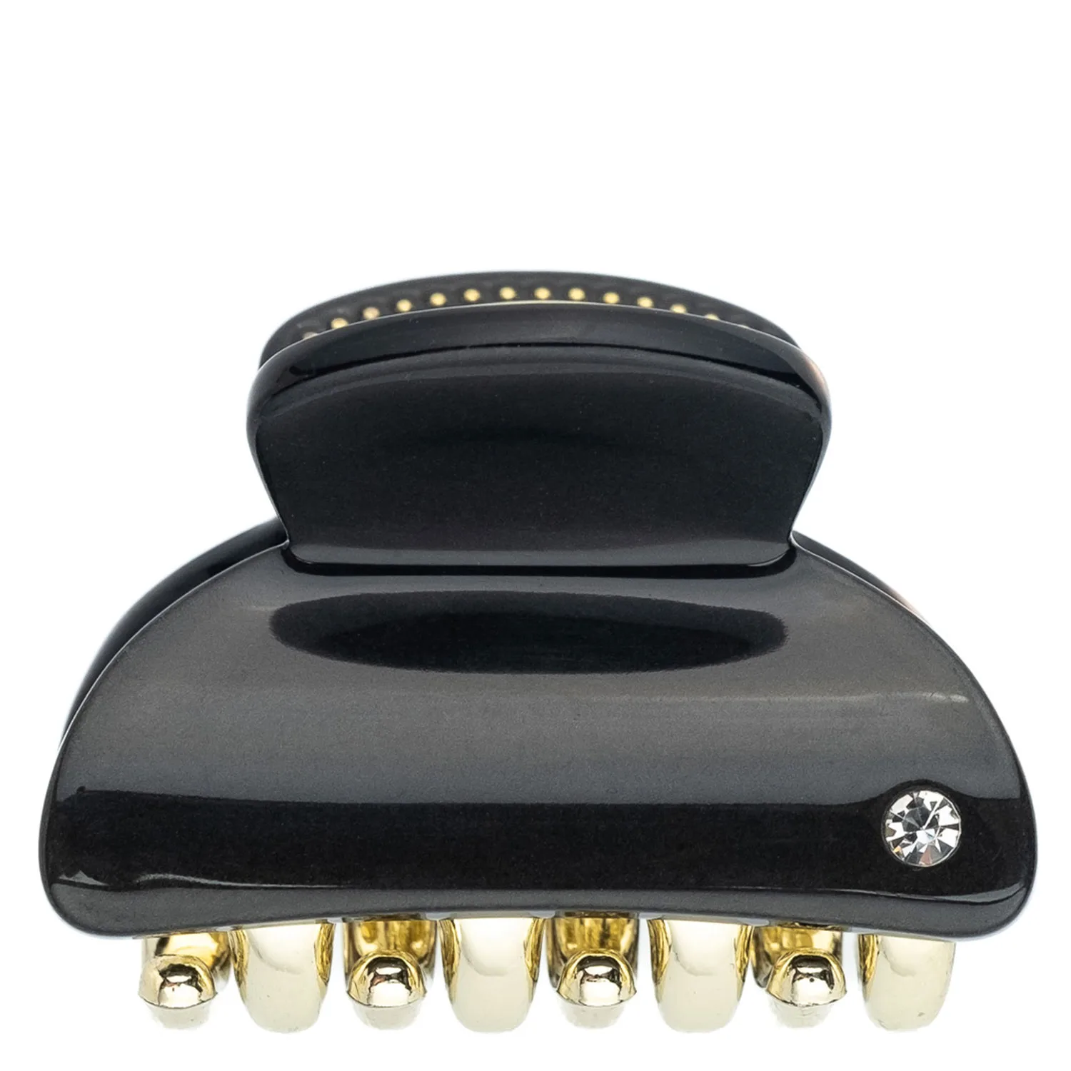 DARK Hair Claw Small Champagne Metallic