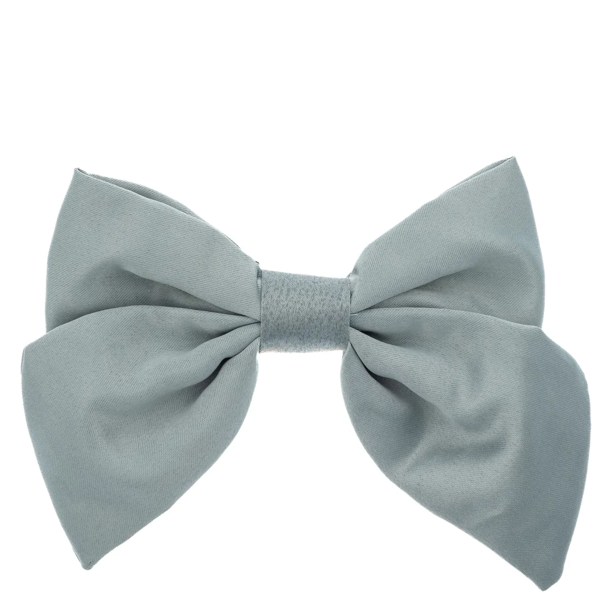 DARK Satin Bow Hair Clip Dark Sage
