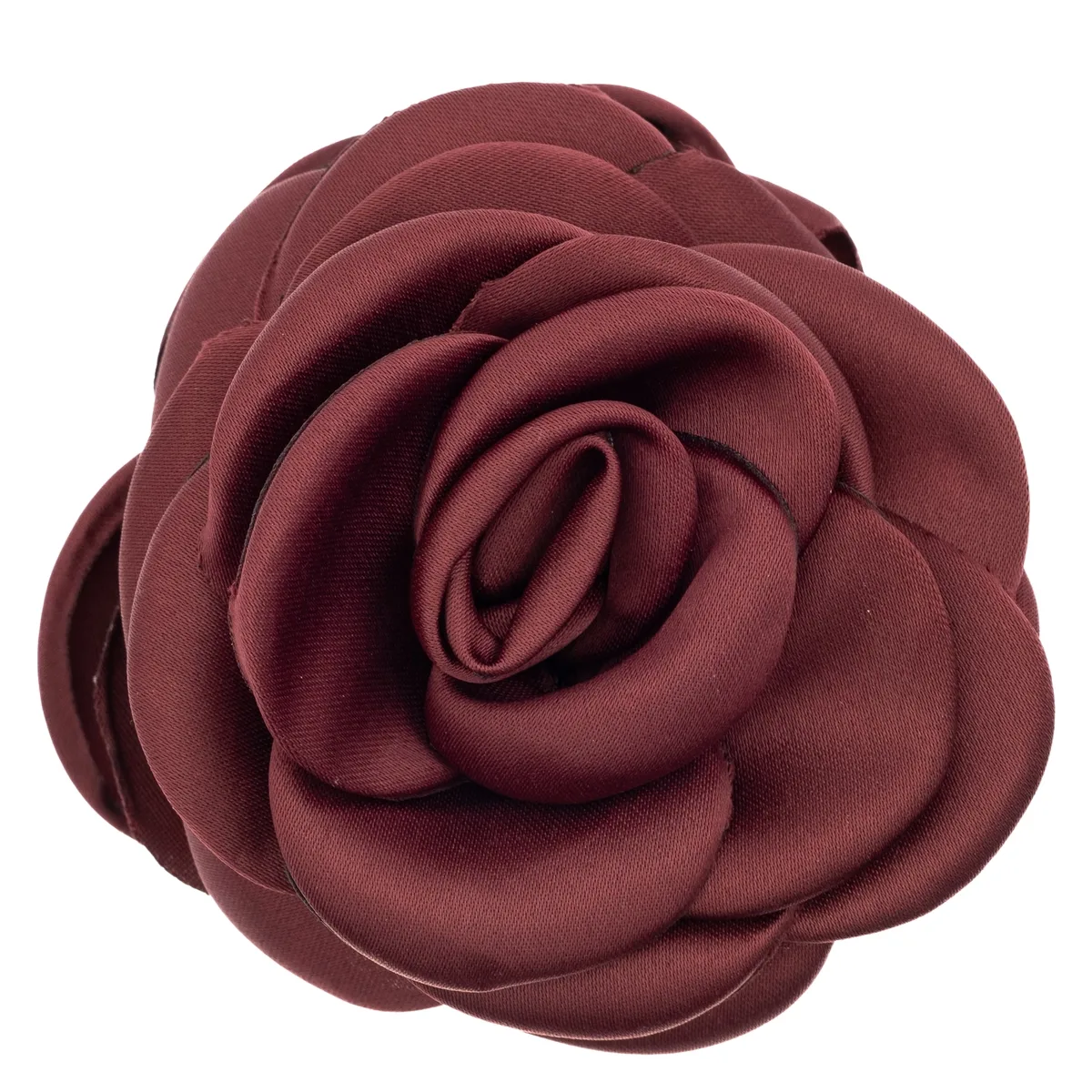 DARK Satin Rose Hair Claw – Rose