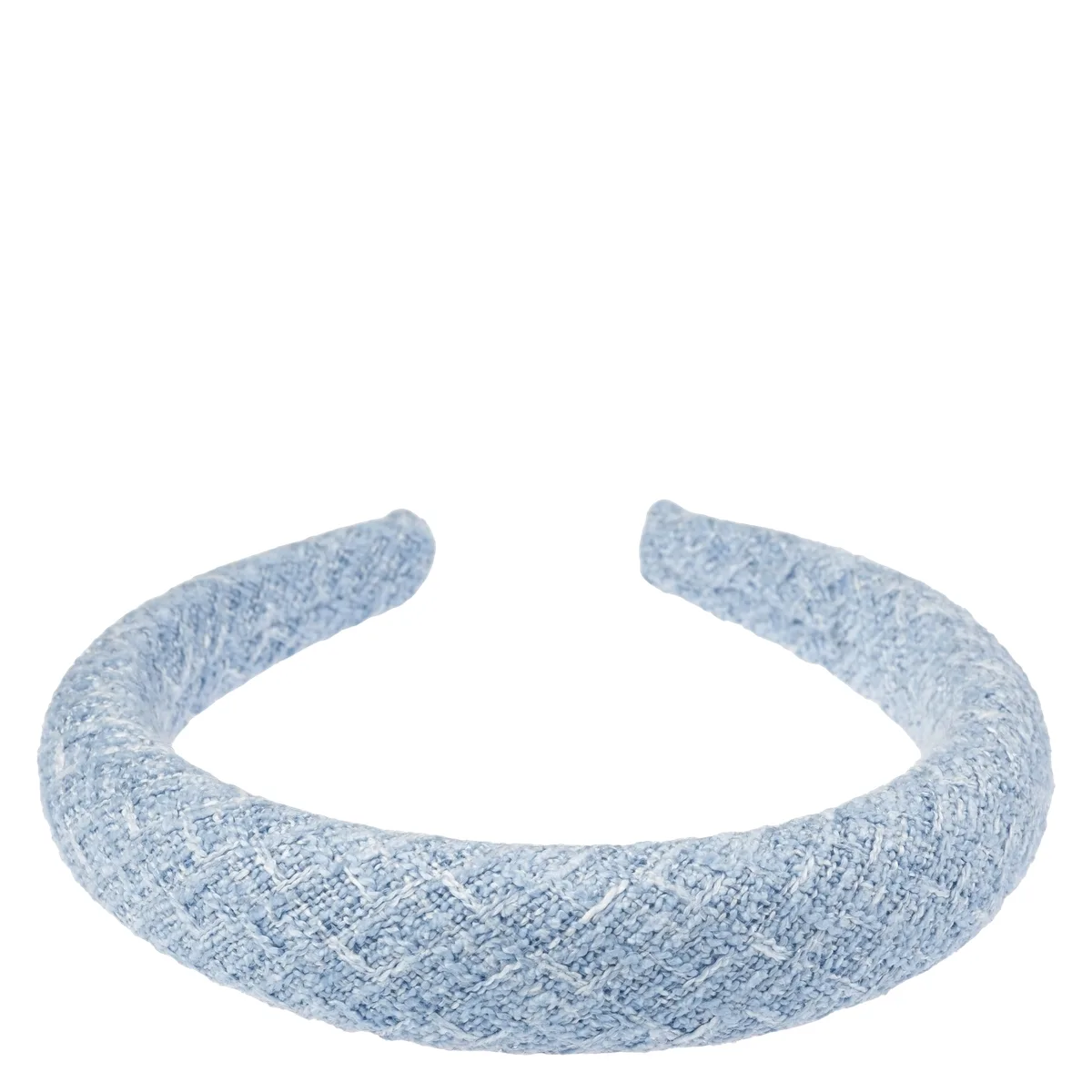 DARK Tweed Hair Band Broad Cool Blue